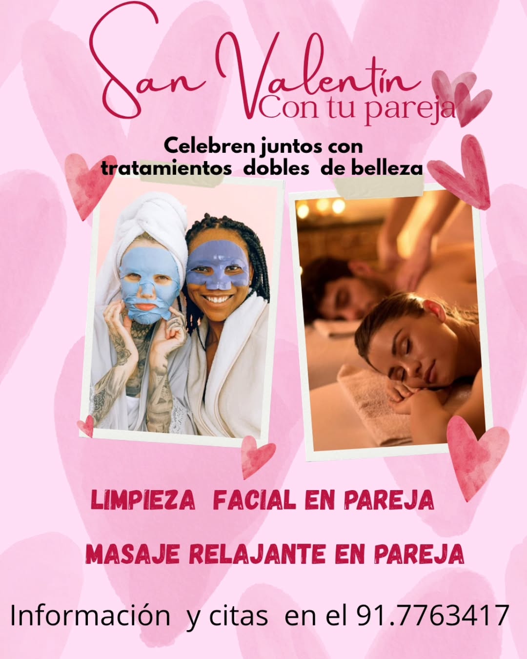 San Valentín. Limpieza y Masaje en pareja en Vicáñvaro
